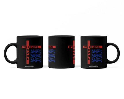 It Is Coming Home England Football Coffee Mug St George Cross Three Lions