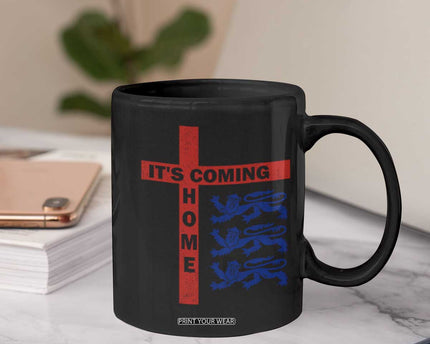 It Is Coming Home England Football Coffee Mug St George Cross Three Lions