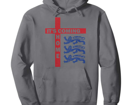It Is Coming Home England Football Hoodie St George Cross Three Lions