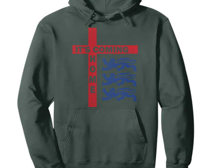 It Is Coming Home England Football Hoodie St George Cross Three Lions