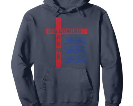 It Is Coming Home England Football Hoodie St George Cross Three Lions