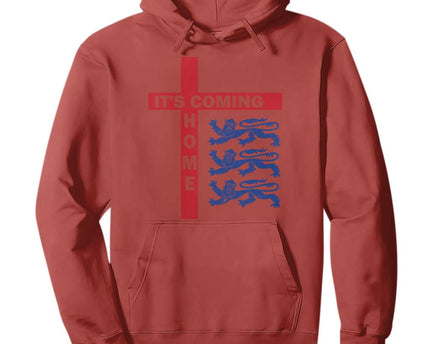 It Is Coming Home England Football Hoodie St George Cross Three Lions