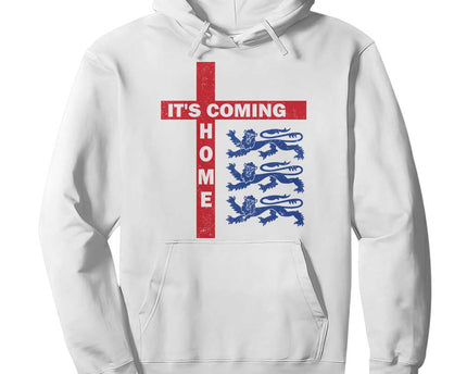 It Is Coming Home England Football Hoodie St George Cross Three Lions