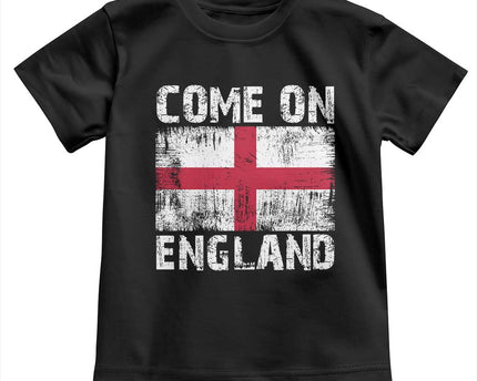 Come On England Toddler T-Shirt Vintage St George Cross Flag Football Fan
