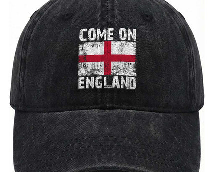 Come On England Washed Cotton Baseball Cap