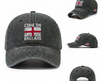 Come On England Washed Cotton Baseball Cap