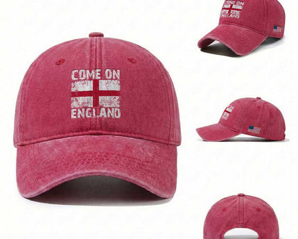 Come On England Washed Cotton Baseball Cap