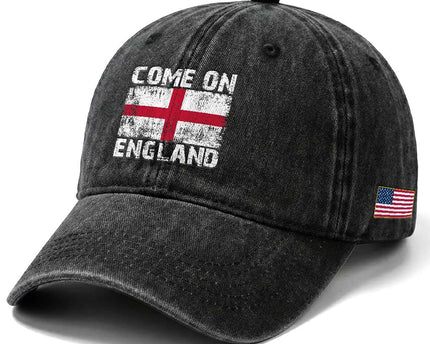 Come On England Washed Cotton Baseball Cap