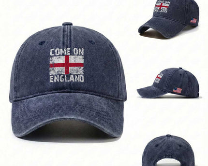 Come On England Washed Cotton Baseball Cap