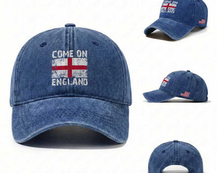 Come On England Washed Cotton Baseball Cap