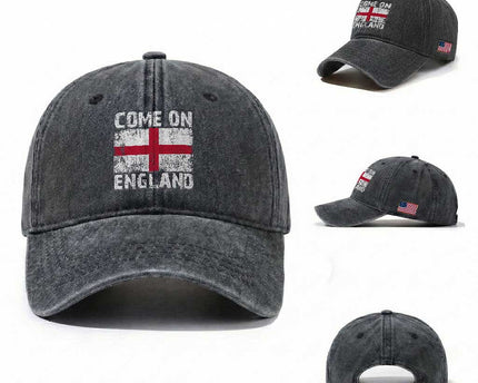 Come On England Washed Cotton Baseball Cap