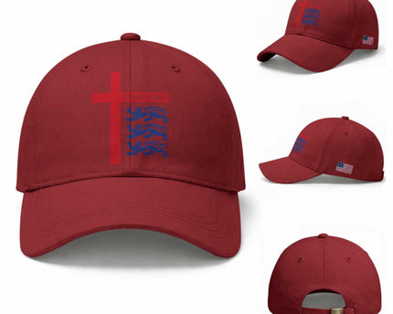 England Football St George Cross Three Lions Emblem Baseball Cap