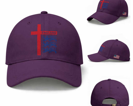 England Football St George Cross Three Lions Emblem Baseball Cap