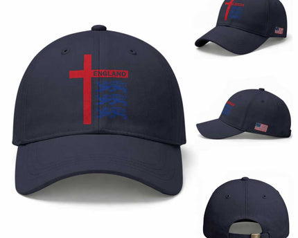 England Football St George Cross Three Lions Emblem Baseball Cap