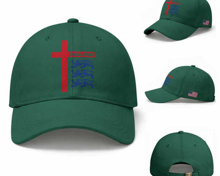 England Football St George Cross Three Lions Emblem Baseball Cap