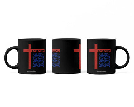 England Football St George Cross Three Lions Emblem Coffee Mug