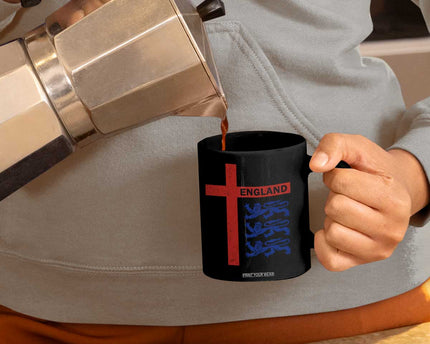 England Football St George Cross Three Lions Emblem Coffee Mug