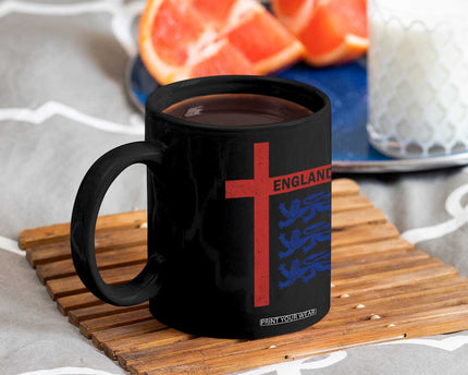 England Football St George Cross Three Lions Emblem Coffee Mug