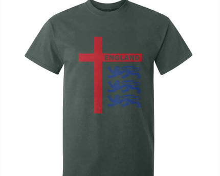 England Football St George Cross Three Lions Emblem T-Shirt