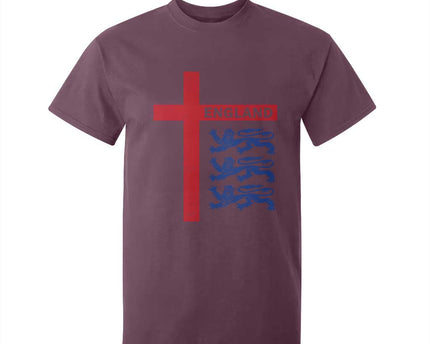 England Football St George Cross Three Lions Emblem T-Shirt