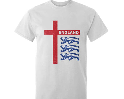 England Football St George Cross Three Lions Emblem T-Shirt