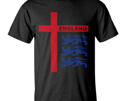 England Football St George Cross Three Lions Emblem T-Shirt