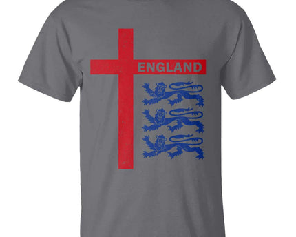 England Football St George Cross Three Lions Emblem T-Shirt