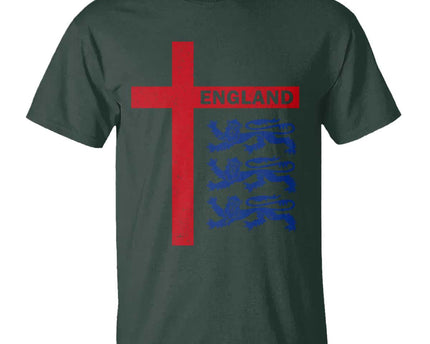 England Football St George Cross Three Lions Emblem T-Shirt