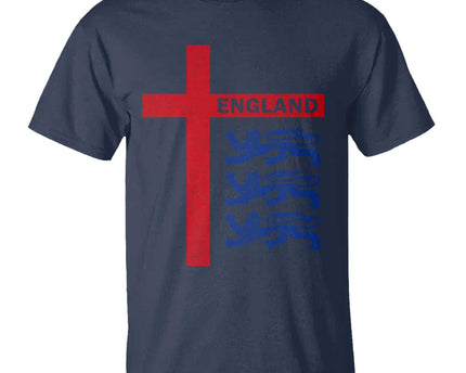 England Football St George Cross Three Lions Emblem T-Shirt