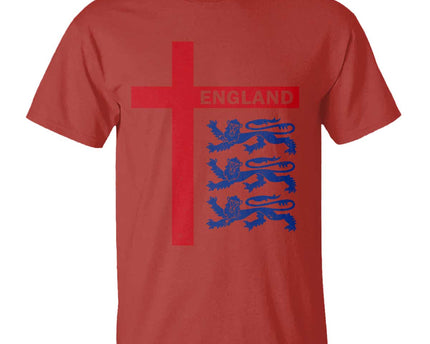England Football St George Cross Three Lions Emblem T-Shirt