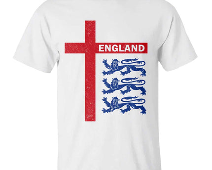 England Football St George Cross Three Lions Emblem T-Shirt