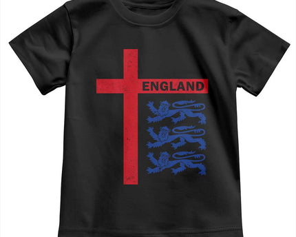 England Football St George Cross Three Lions Emblem Toddler T-Shirt