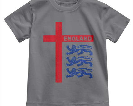 England Football St George Cross Three Lions Emblem Toddler T-Shirt