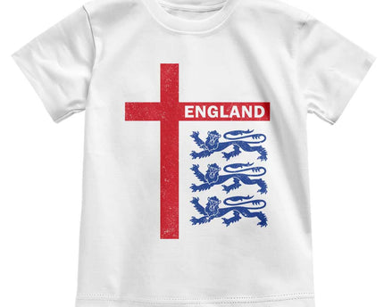 England Football St George Cross Three Lions Emblem Toddler T-Shirt