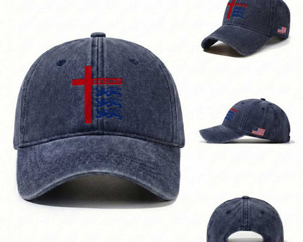 England Football St George Cross Three Lions Emblem Washed Cotton Baseball Cap