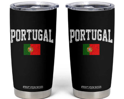 Vintage Portugal Flag Portuguese Pride Throwback Design Tumbler Cup