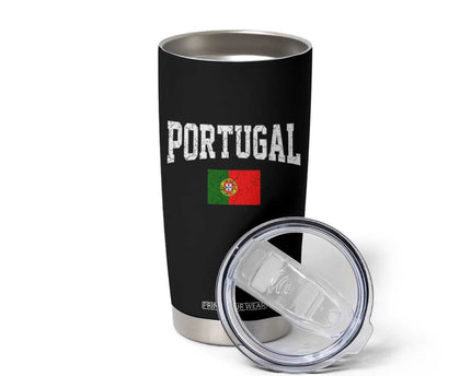 Vintage Portugal Flag Portuguese Pride Throwback Design Tumbler Cup