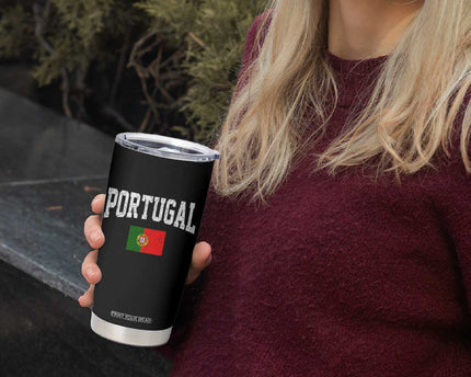Vintage Portugal Flag Portuguese Pride Throwback Design Tumbler Cup