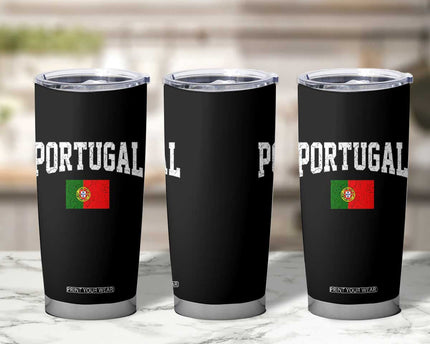 Vintage Portugal Flag Portuguese Pride Throwback Design Tumbler Cup
