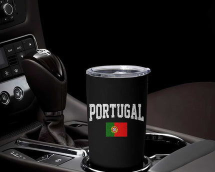 Vintage Portugal Flag Portuguese Pride Throwback Design Tumbler Cup