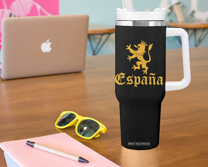 Espana Spain Lion Symbol Spanish Spaniard Pride Tumbler With Handle