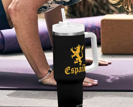 Espana Spain Lion Symbol Spanish Spaniard Pride Tumbler With Handle