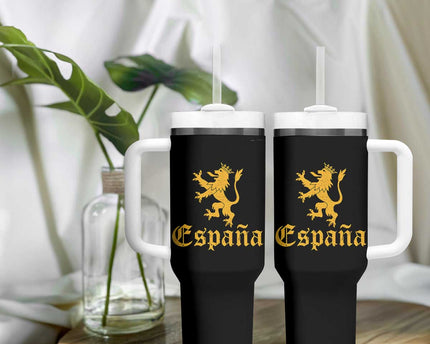 Espana Spain Lion Symbol Spanish Spaniard Pride Tumbler With Handle