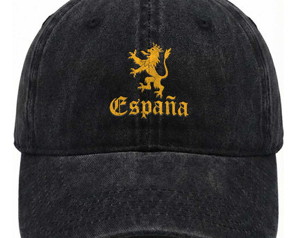 Espana Spain Lion Symbol Spanish Spaniard Pride Washed Cotton Baseball Cap