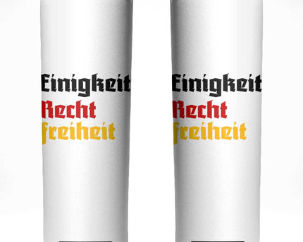 German Heritage Skinny Tumbler Einigkeit Recht Freiheit Germany Flag