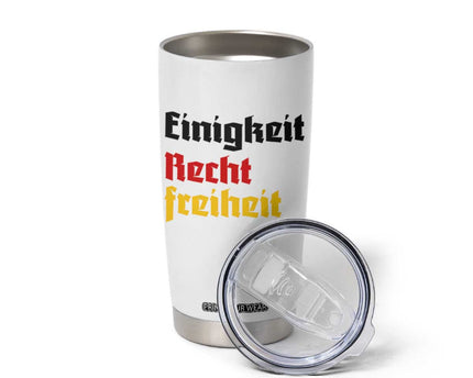 German Heritage Tumbler Cup Einigkeit Recht Freiheit Germany Flag