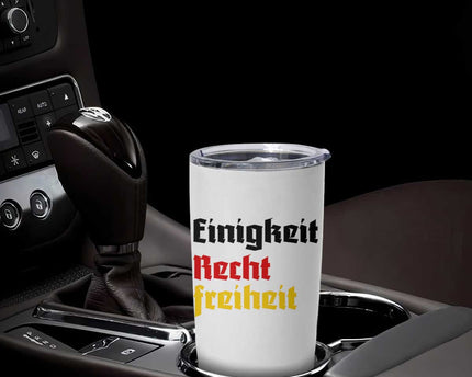 German Heritage Tumbler Cup Einigkeit Recht Freiheit Germany Flag