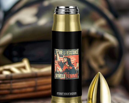 Vive La Resistance Vivela Femme Bullet Tumbler Feminist Women's Right Political Sattire