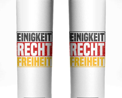 Proud Germany Skinny Tumbler Einigkeit Recht Freiheit German Flag