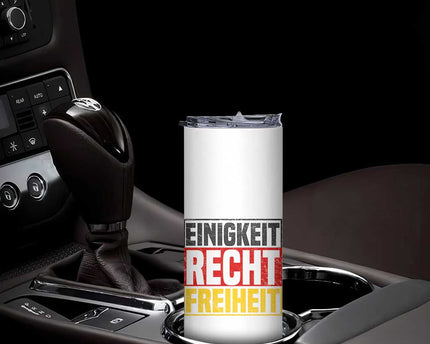 Proud Germany Skinny Tumbler Einigkeit Recht Freiheit German Flag